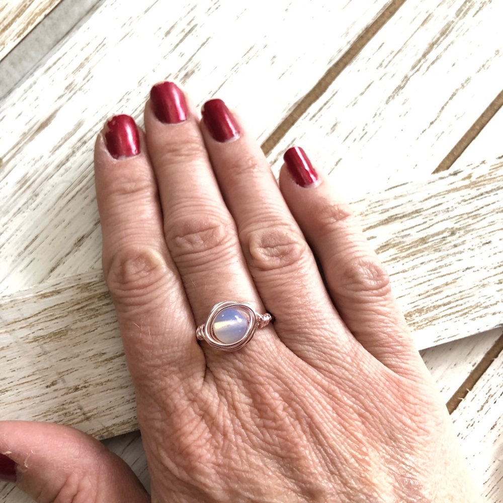 Handmade Opalite Ring - Picture 2 of 3